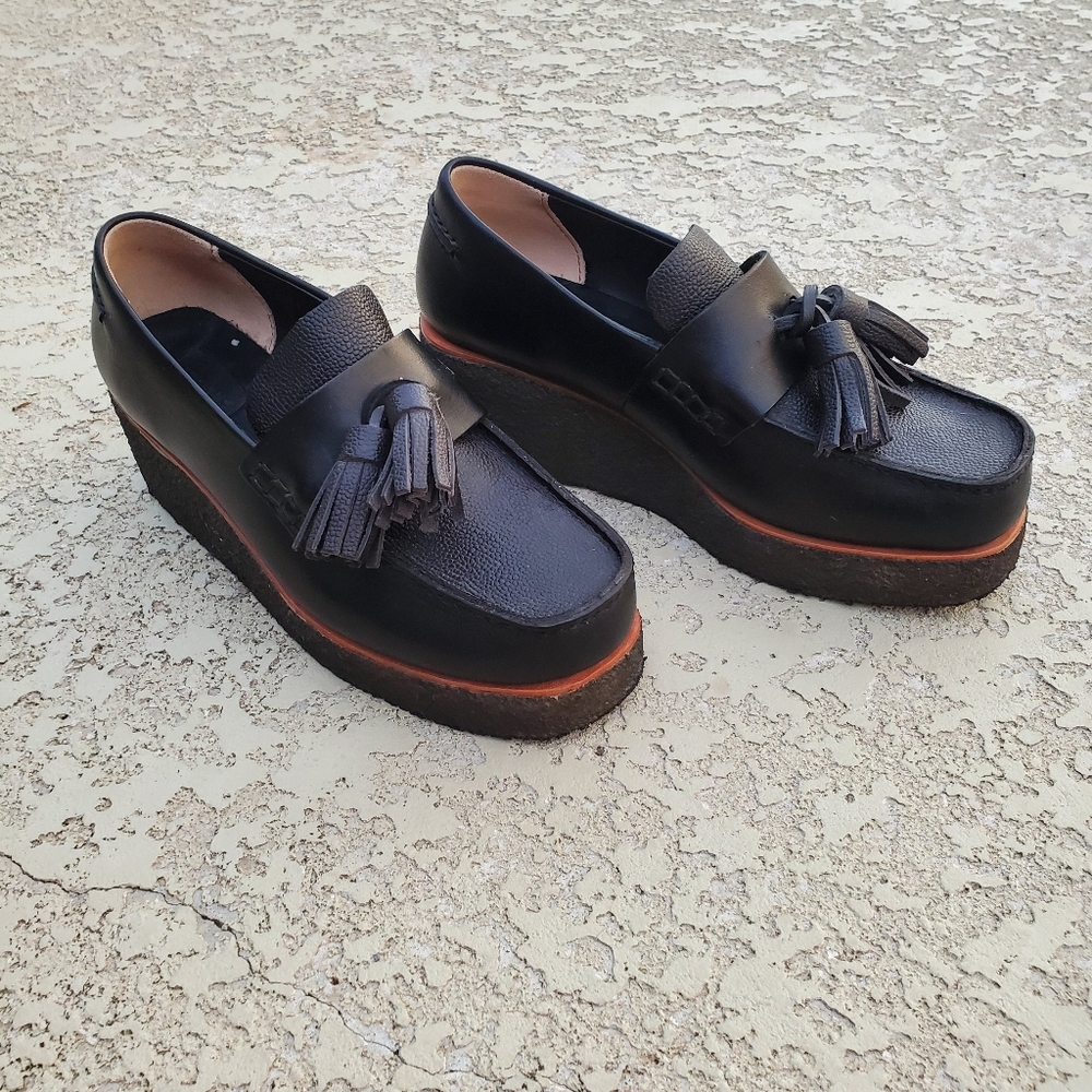Clarks Platform Loafers